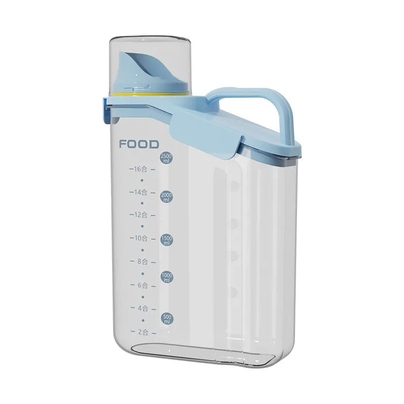 Airtight Pet Food Dispenser Jar with Measuring Cap – 2L & 2.8L, for Dogs & Cats