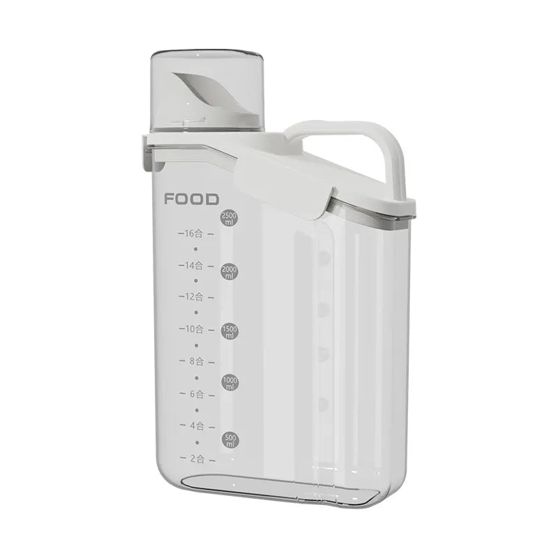 Airtight Pet Food Dispenser Jar with Measuring Cap – 2L & 2.8L, for Dogs & Cats